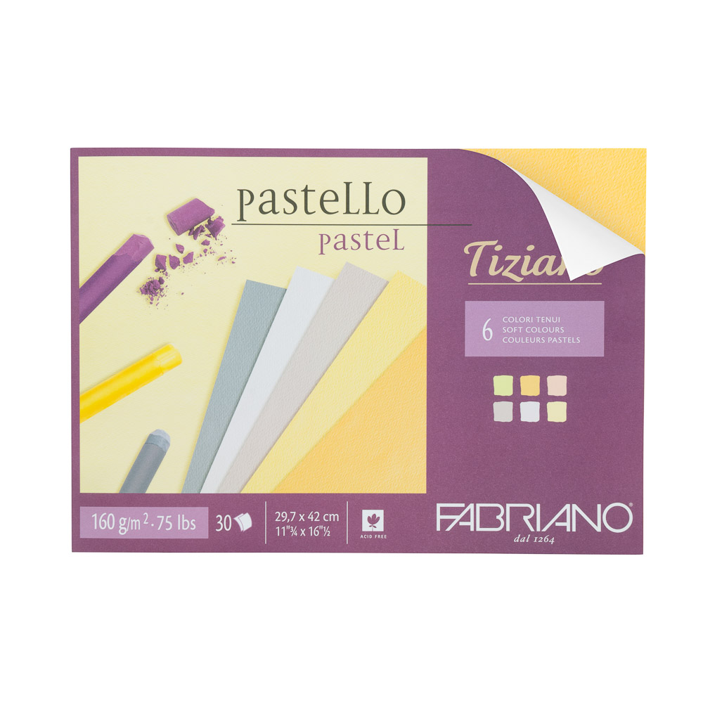 BLOCK PASTEL FABRIANO 46029742 30H. COL.SOFT 160GR. 11.75X16.5