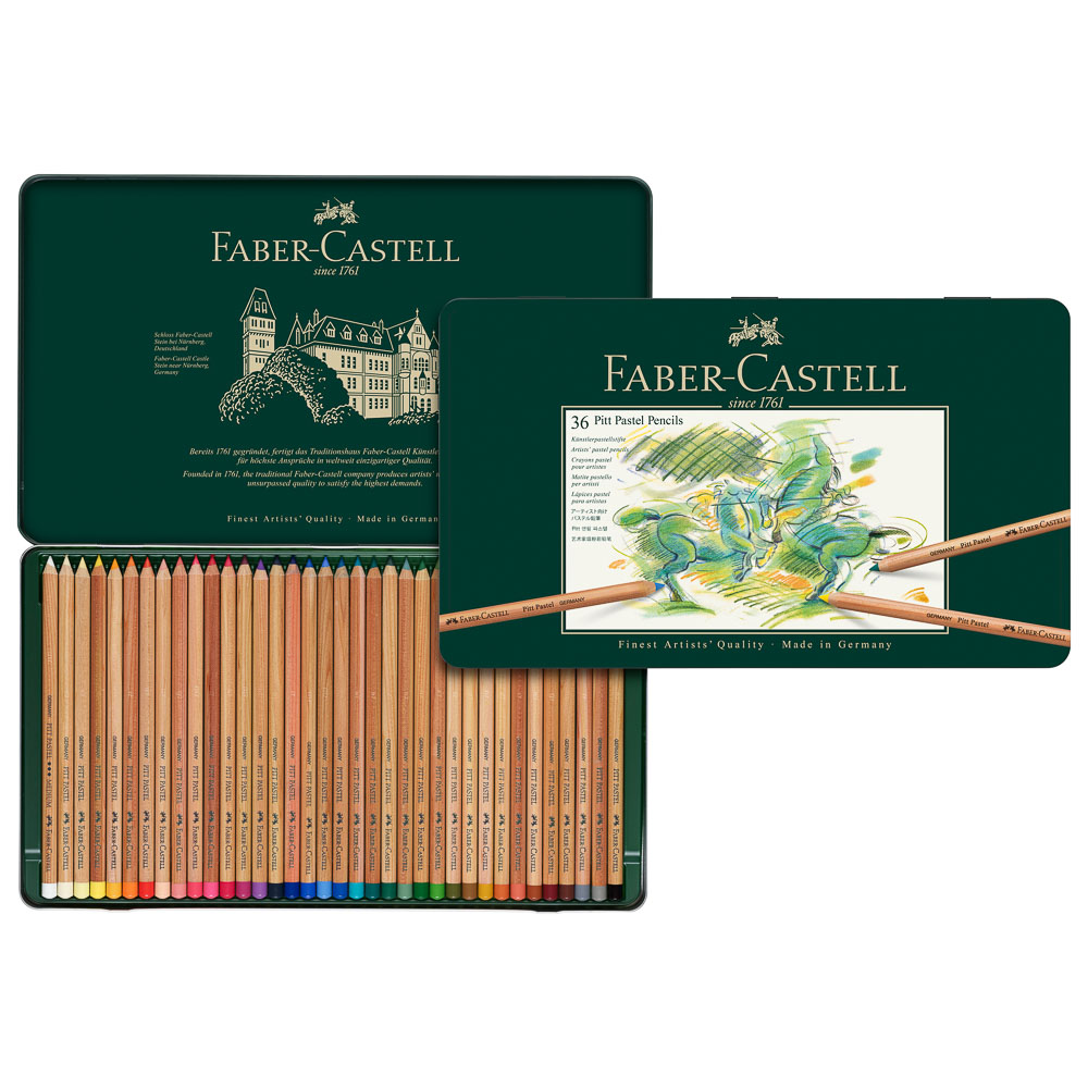 CRAYON DE MADERA FABER CASTELL PITT 112136 36 COL PASTEL