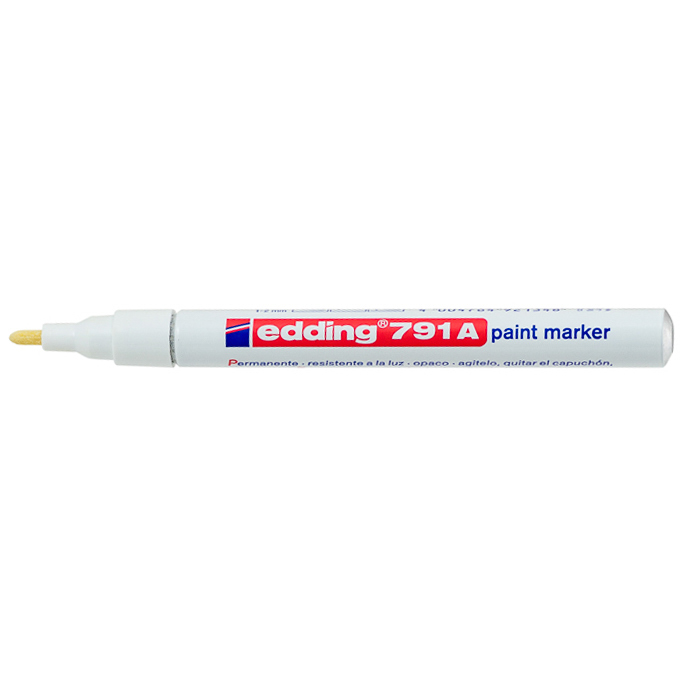 MARCADOR METALICO EDDING 791 P/MEDIANA BLANCO