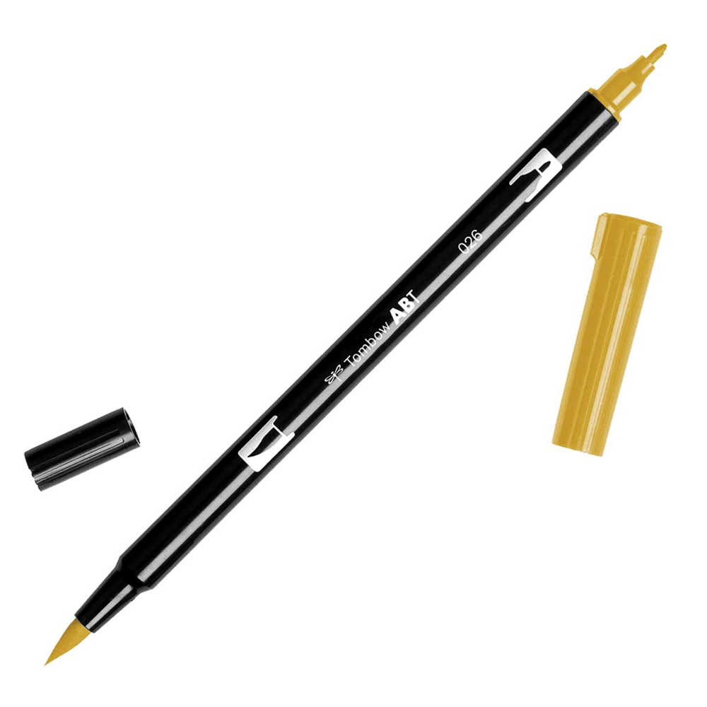 MARCADOR TOMBOW PINCEL-FINO 026 AMARILLO DORADO