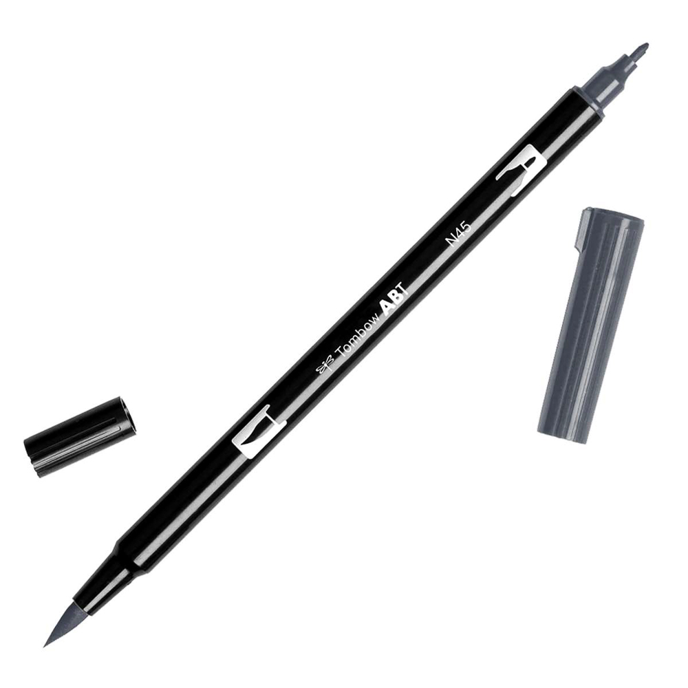 MARCADOR TOMBOW PINCEL-FINO N45 GRIS FRIO 10