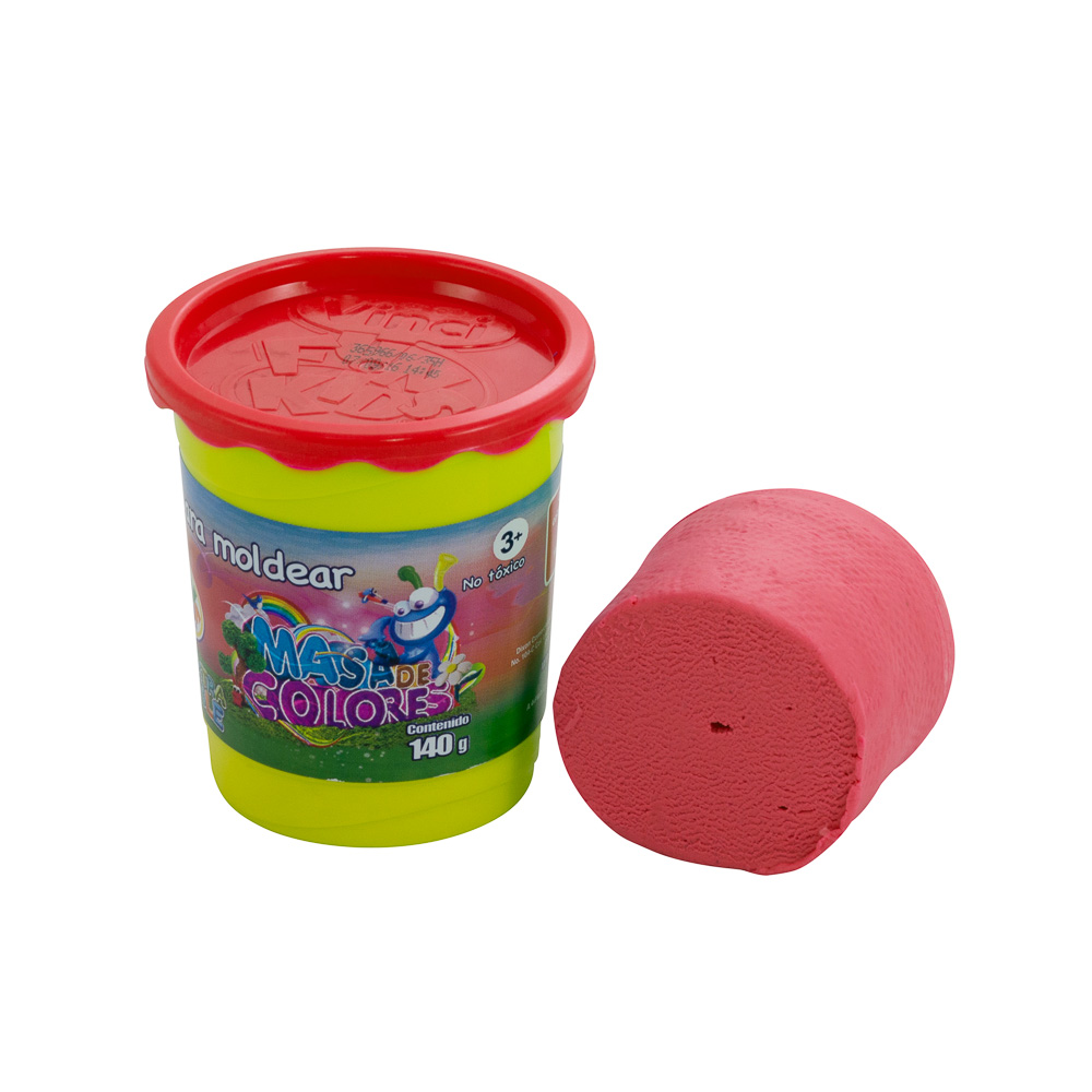 MASA MOLDEABLE VINCI FUN KIDS BOTE DE 140 GRS ROJO