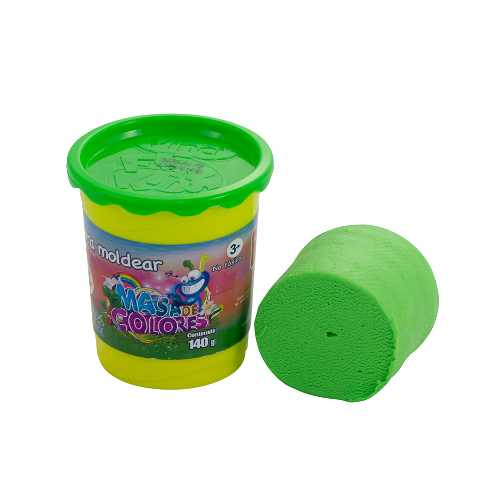 MASA MOLDEABLE VINCI FUN KIDS BOTE DE 140 GRS VERDE