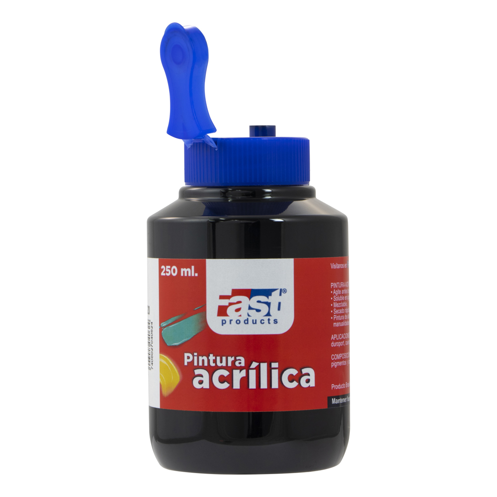 PINTURA ACRILICA FAST 250 ML 520 NEGRO