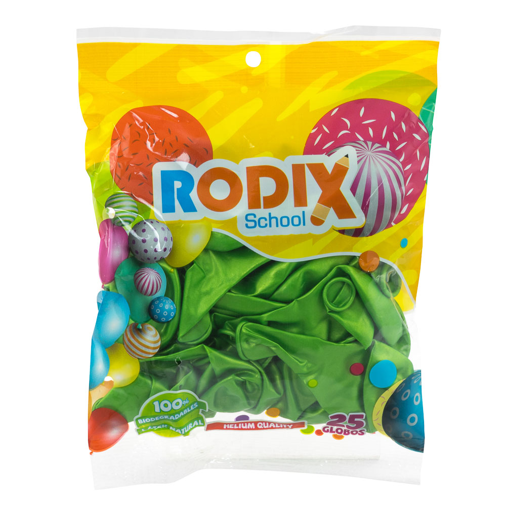 GLOBO RODIX NO. 9 BX25 METALICO VERDE LIMON 