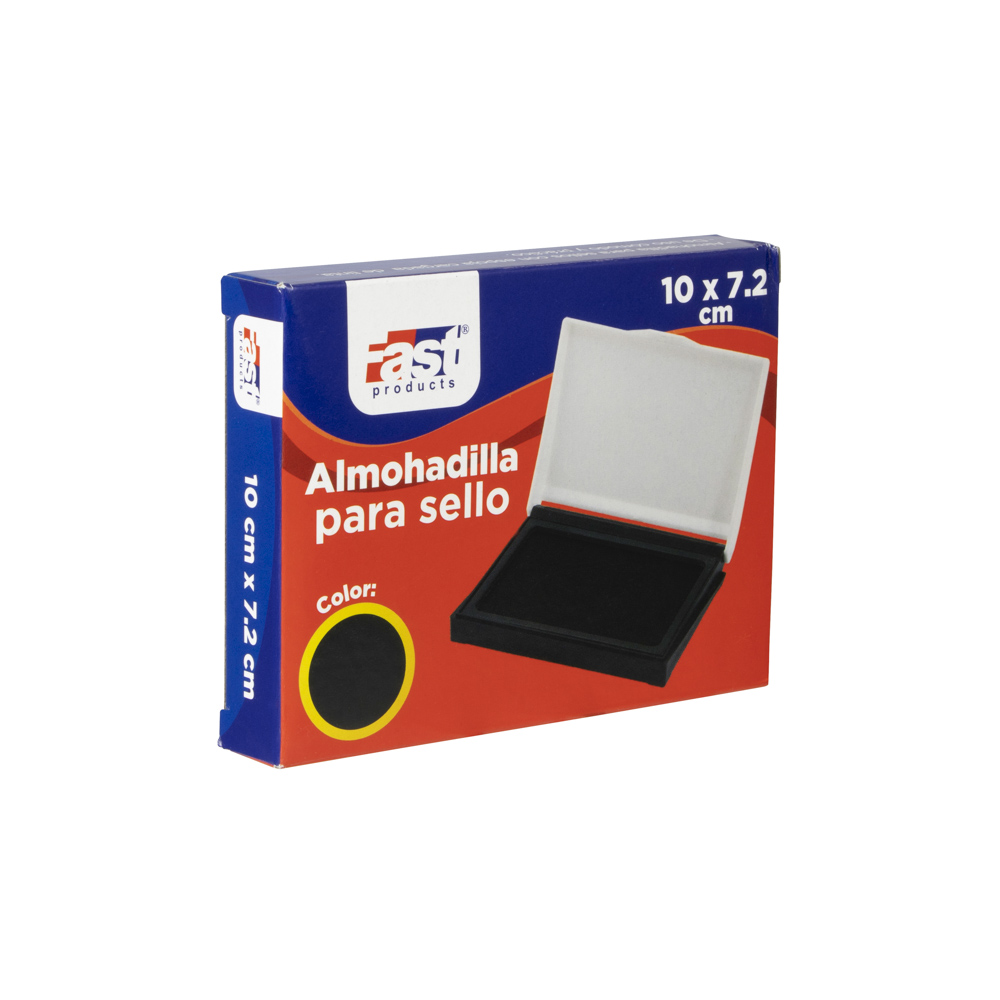 ALMOHADILLA P/SELLO FAST 10X7.2 CMS NEGRO