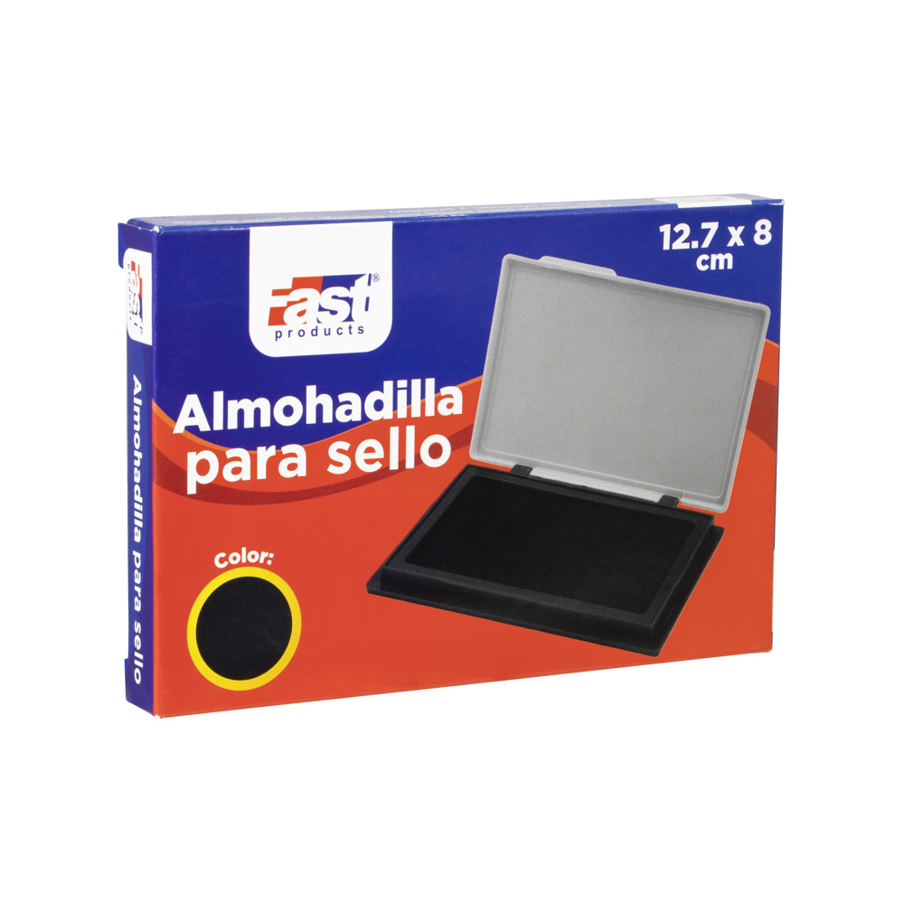 ALMOHADILLA P/SELLO FAST 12.7X8 CMS NEGRO