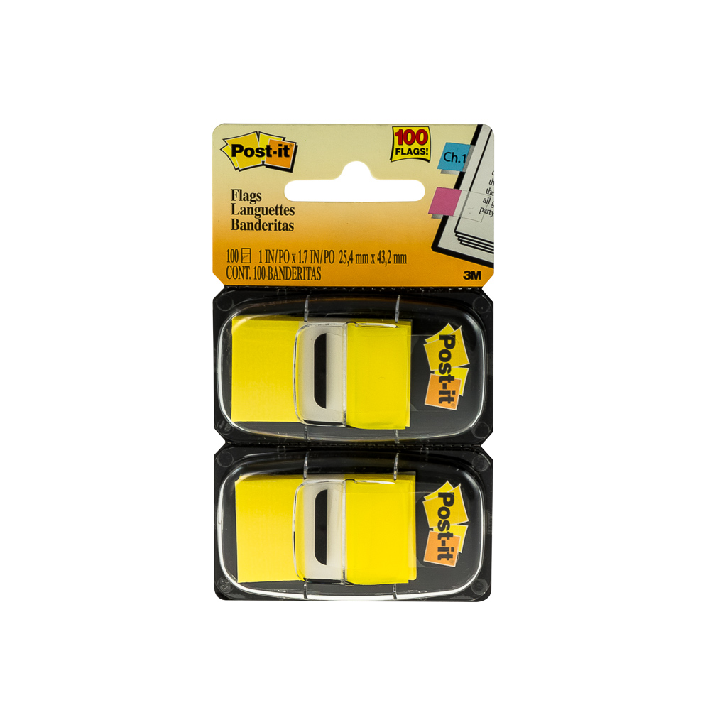 BANDERITAS POST IT 680-YW2 1" X 1.7" 2 X 1 AMARILLO