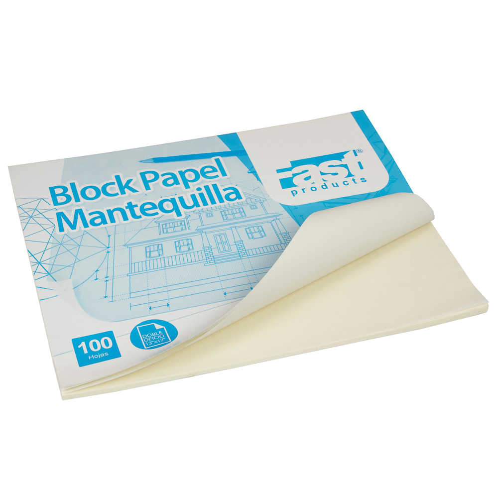 BLOCK PAPEL MANTEQUILLA FAST 13X17