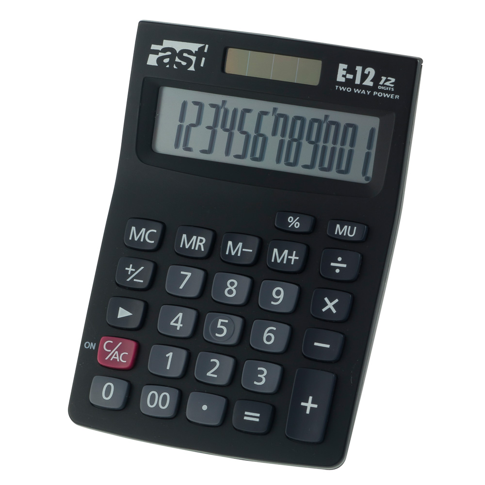 CALCULADORA P/ESCRITORIO FAST E-12