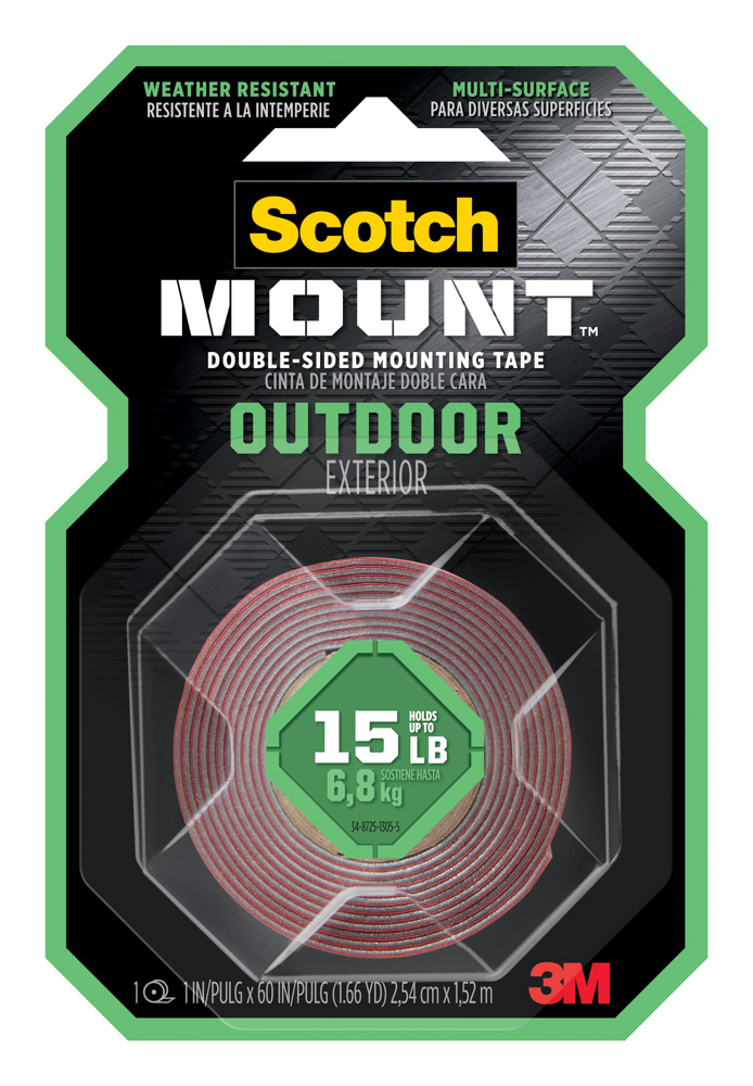 CINTA ADHESIVA SCOTCH 411 MOUNTING 1"X60" SUPER FUERTE