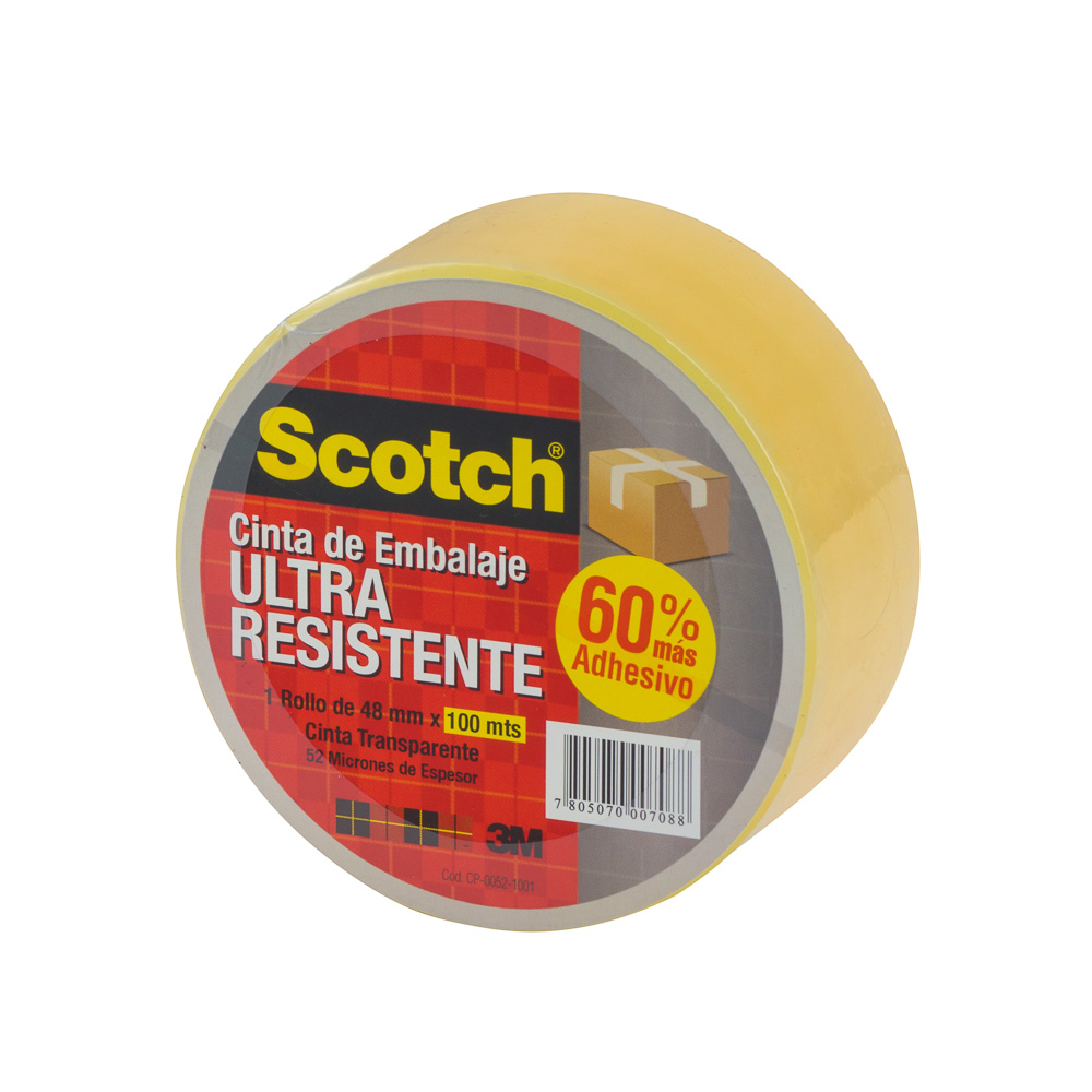 CINTA P/EMPAQUE 3M ULTRA RESIST. 2"X109 YDS TRANSP