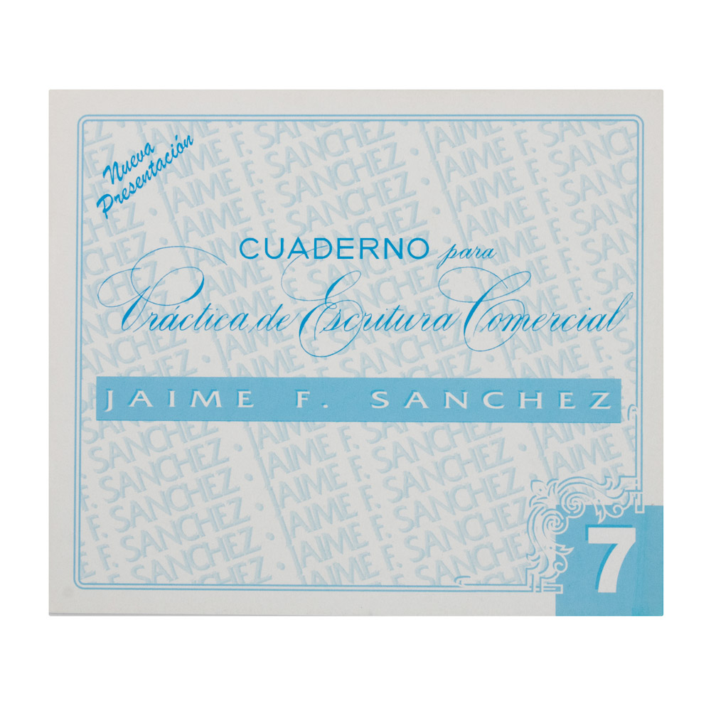 CUADERNO DE CALIGRAFIA JAIME SANCHEZ NO. 7