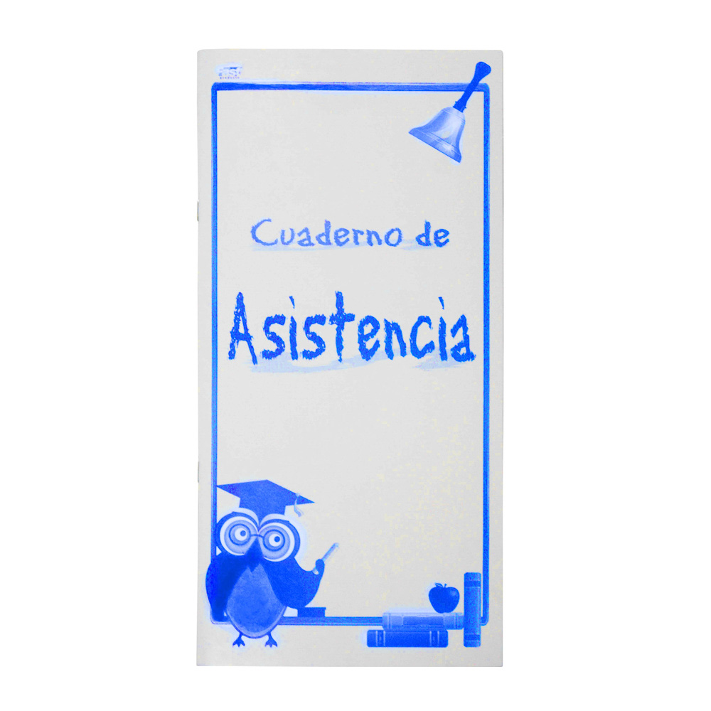 CUADERNO PARA ASISTENCIA FAST LARGO 14 HOJAS 52 ALUMNOS (25)