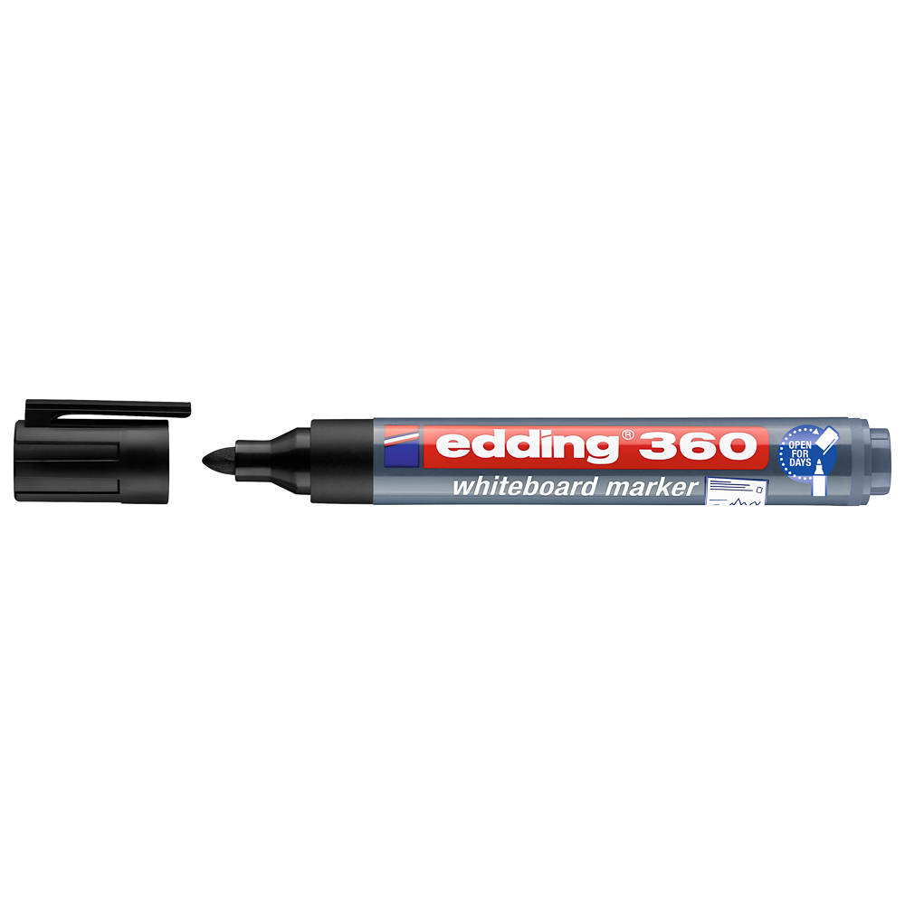 MARCADOR EDDING PIZARRA 360 REDONDO NEGRO