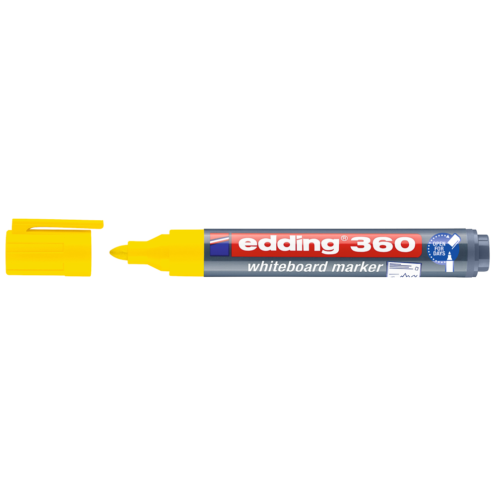 MARCADOR EDDING PIZARRA 360 REDONDO AMARILLO