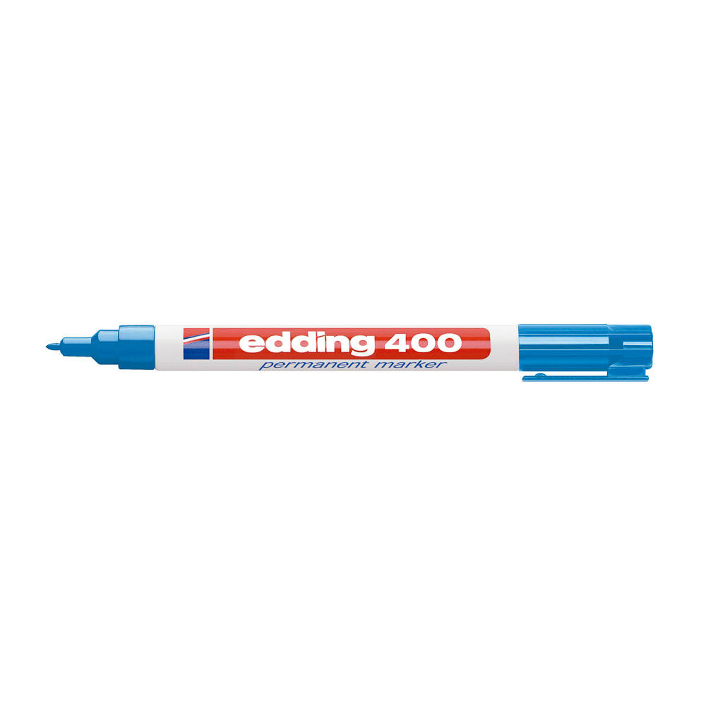 MARCADOR PERMANENTE EDDING 400 P/FINA CELESTE