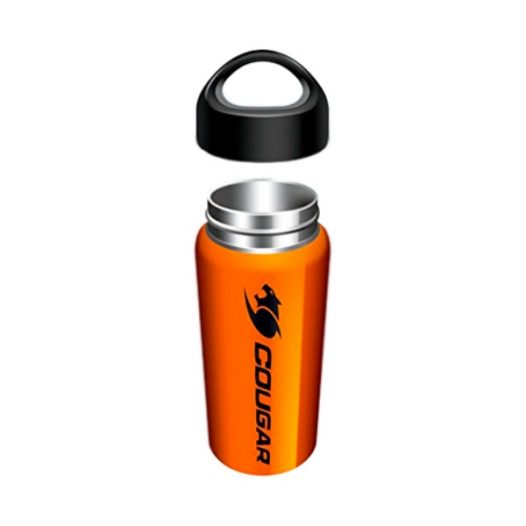 TERMO COUGAR METALICO 500ML NARANJA