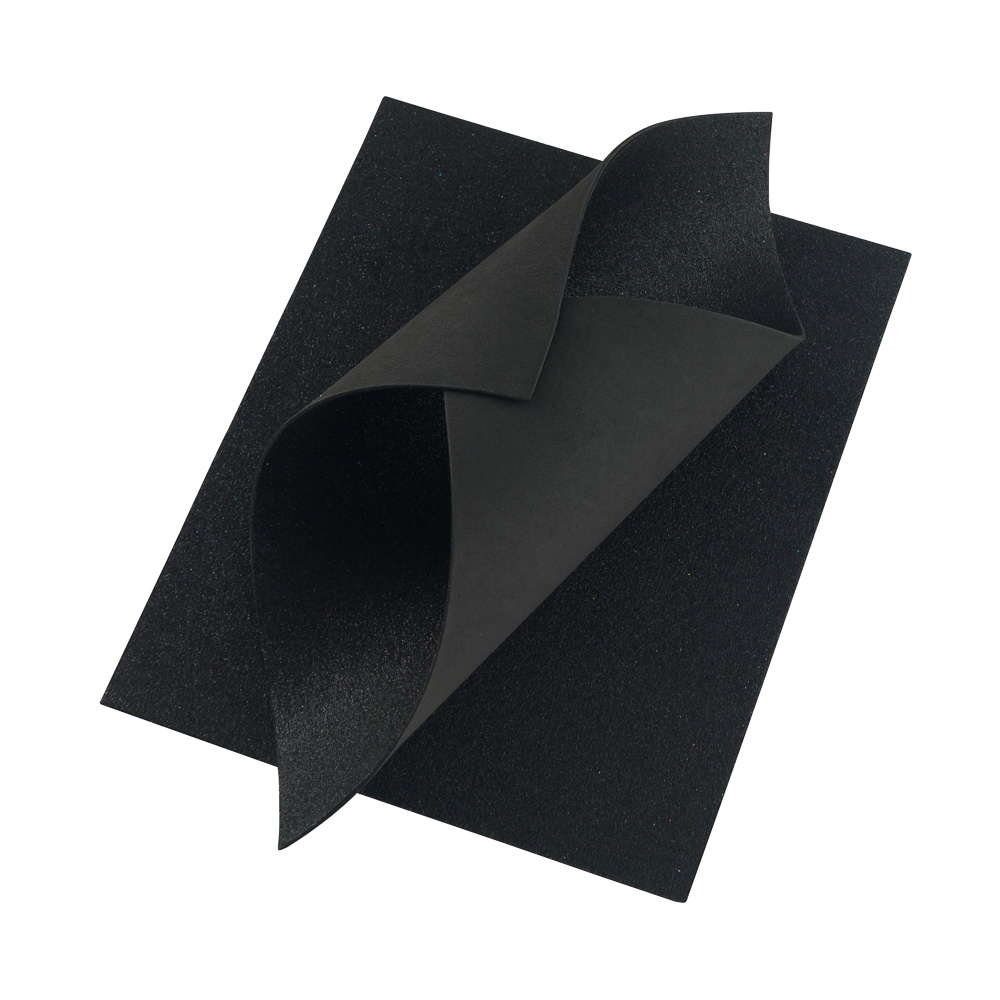 FOAMY CON DIAMANTINA FAST  8.5"X11 NEGRO