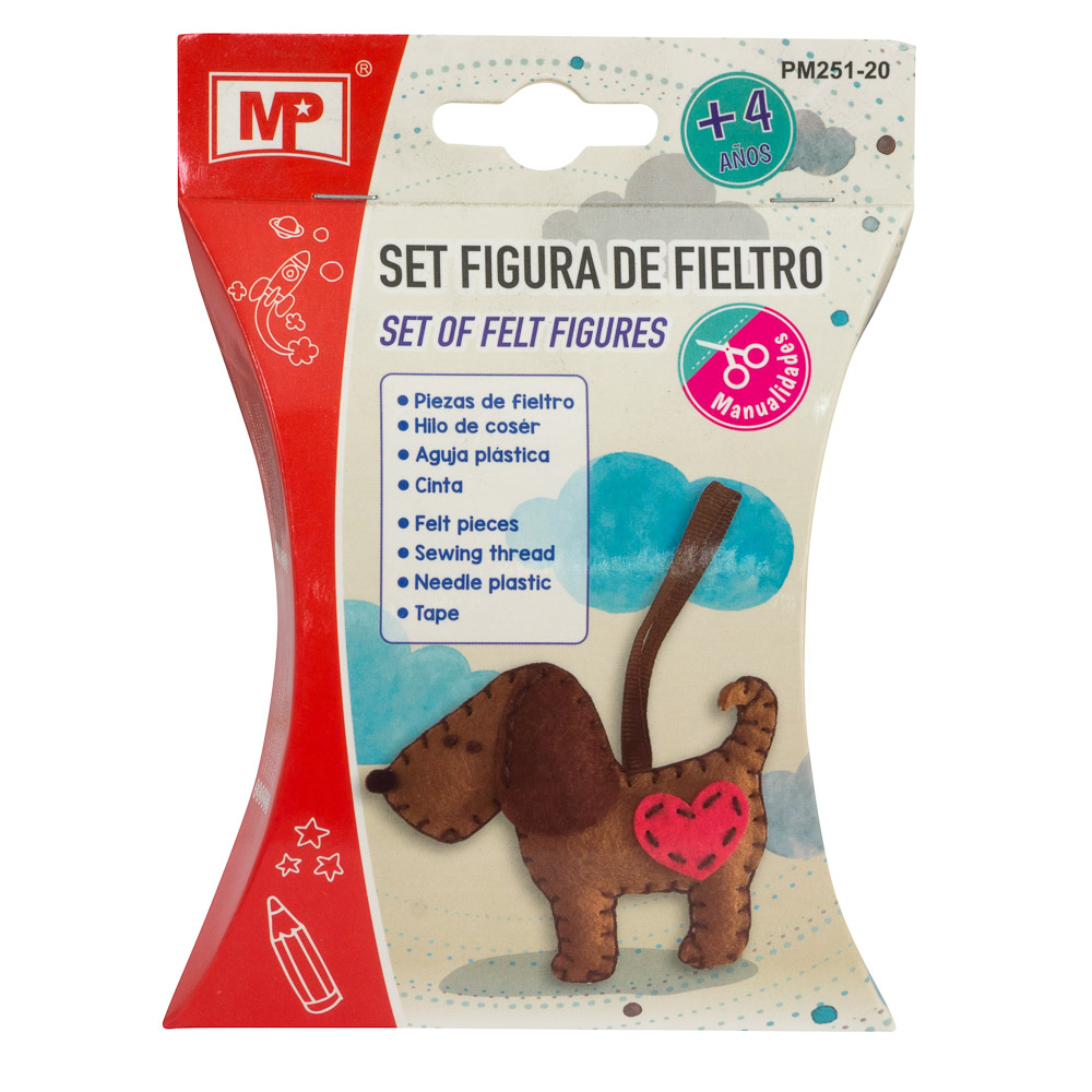 SET DE FIGURAS DE FIELTRO MP PM251-20 PERRO