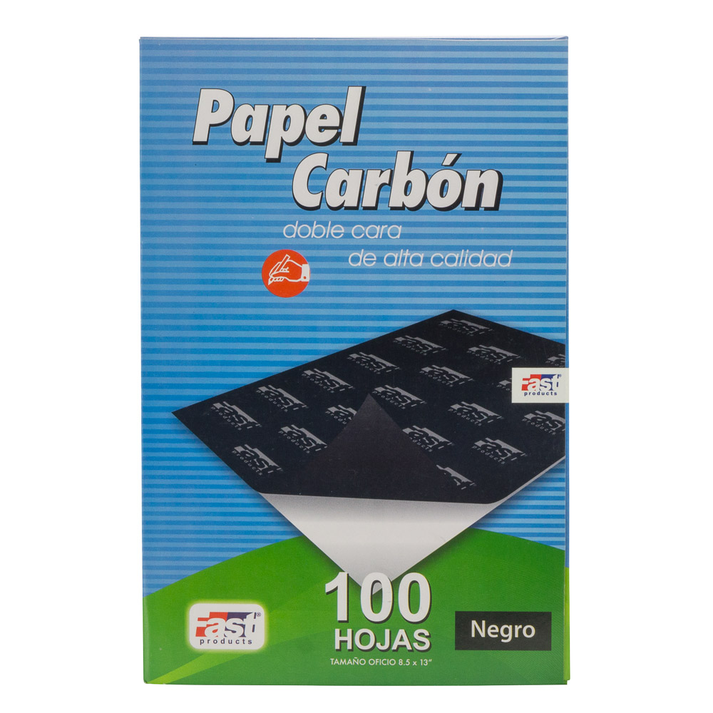 PAPEL CARBON FAST CX100 DORSO NEGRO OFICIO