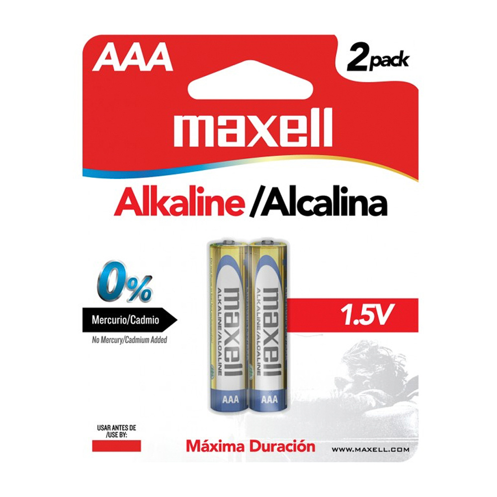 BATERIA MAXELL LR-06 AAA ALKALINA BLISTER X2