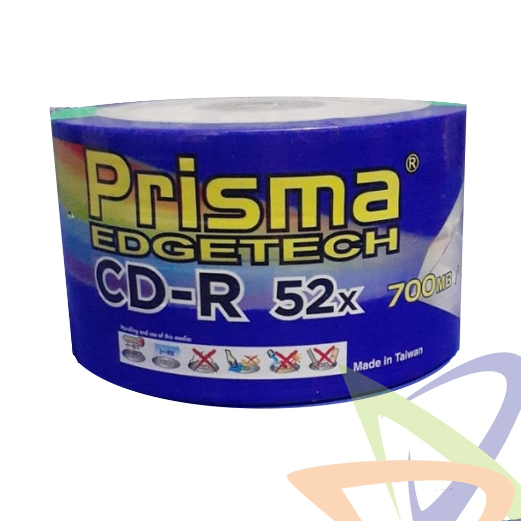 CD-R IMPRIMIBLE PRISMA 52X 700MB 80 MIN 50 UNIDADES