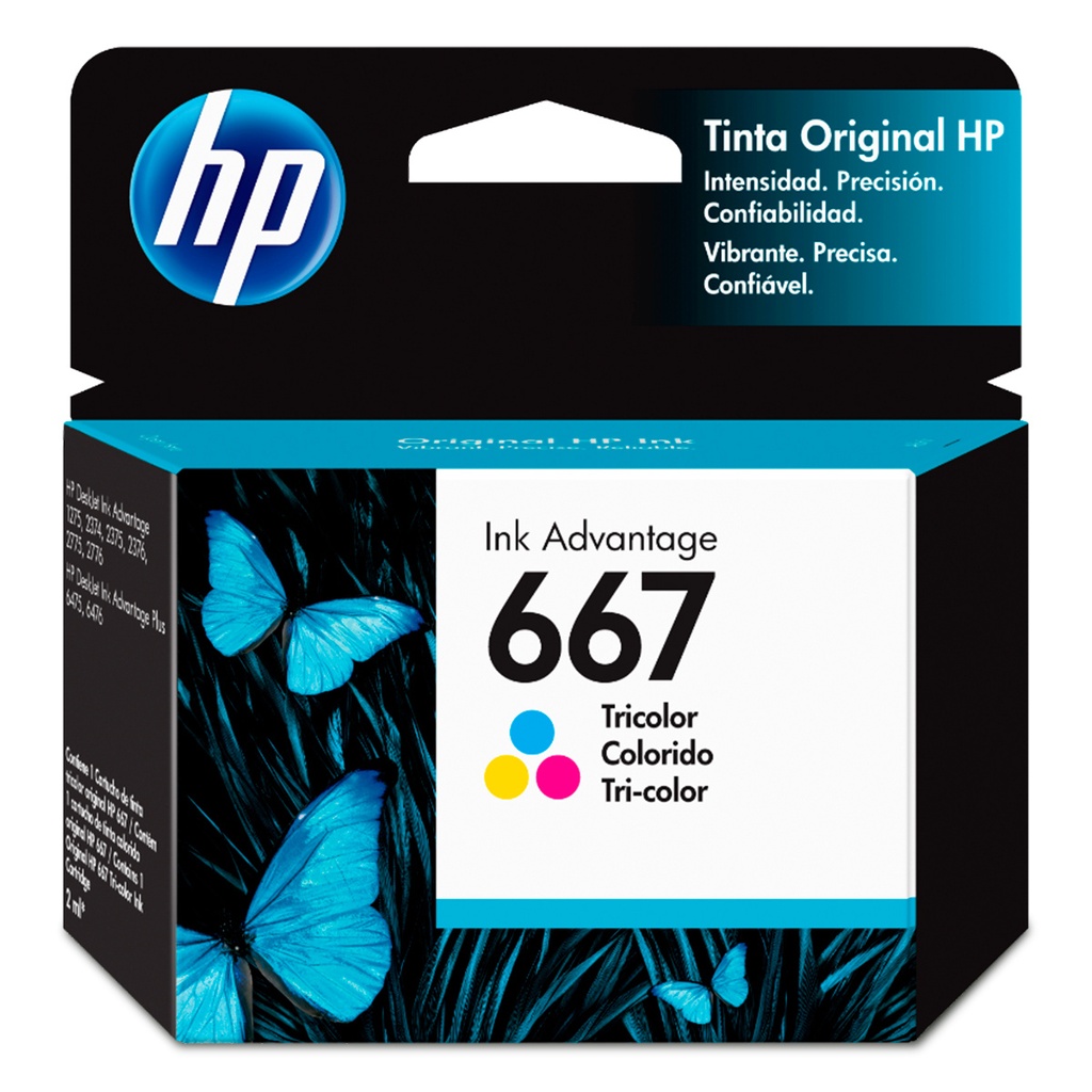 CARTUCHO ORIGINAL HP 667 COLOR 