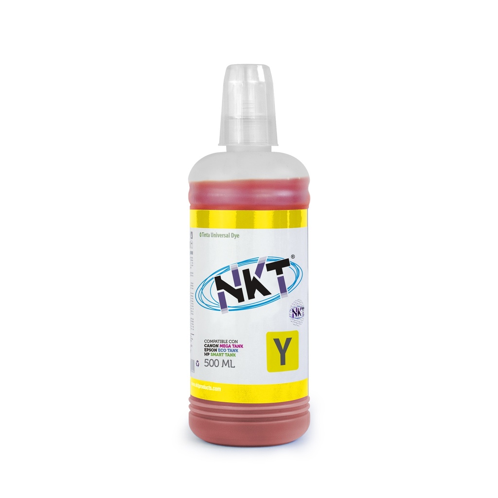 TINTA GENERICA UNIVERSAL DYE NKT AMARILLO 500ML