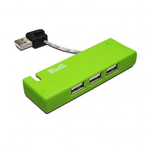 HUB KLIP XTREME GREEN 4 PUERTOS USB 2.0 KUH-400G