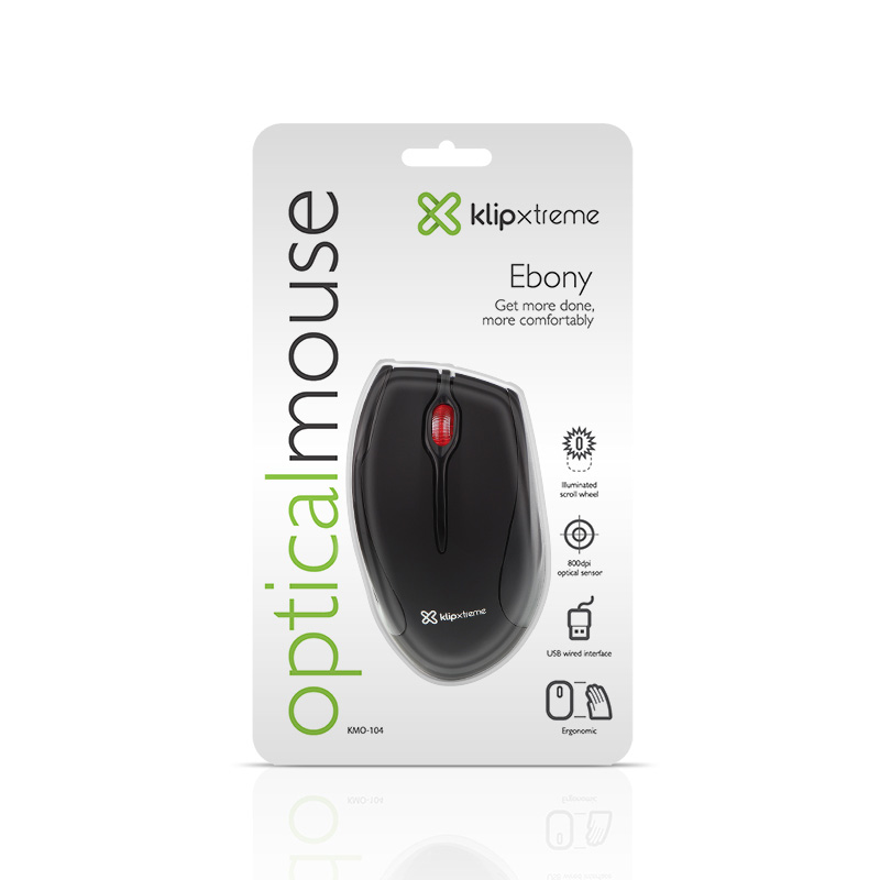 KLIP XTREME OPTICAL MOUSE USB BLK (KMO-104)