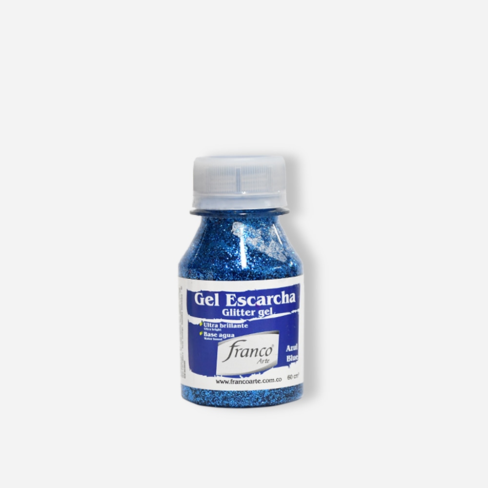 GEL ESCARCHA 60 ML. 026 AZUL FRANCO ARTE