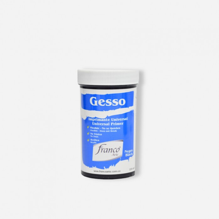 GESSO ACRILICO 120 ML. NEGRO FRANCO ARTE