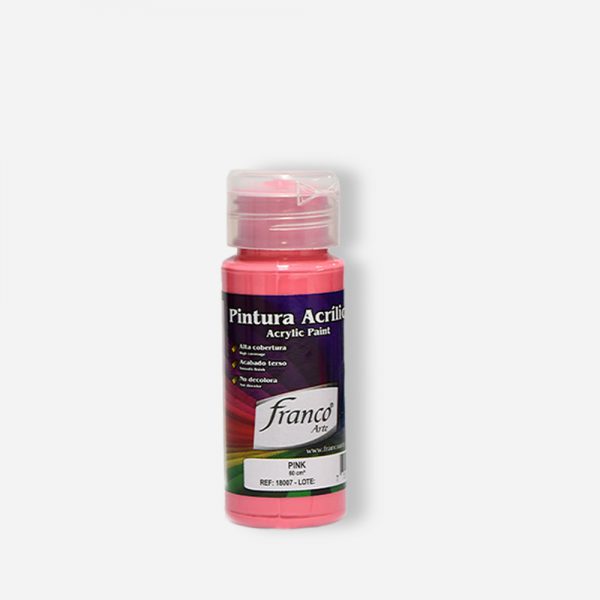 PINTURA ACRILICA 60 ML. 007 PINK FRANCO ARTE