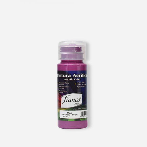 PINTURA ACRILICA 60 ML. 062 UVA FRANCO ARTE