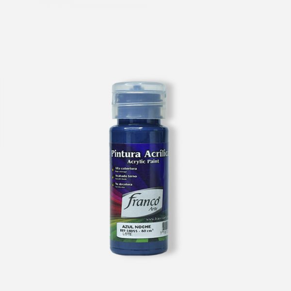 PINTURA ACRILICA 60 ML. 055 AZUL NOCHE FRANCO ARTE