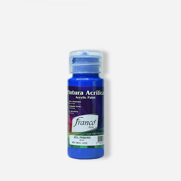 PINTURA ACRILICA 60 ML. 015 AZUL PRIMARIO FRANCO ARTE