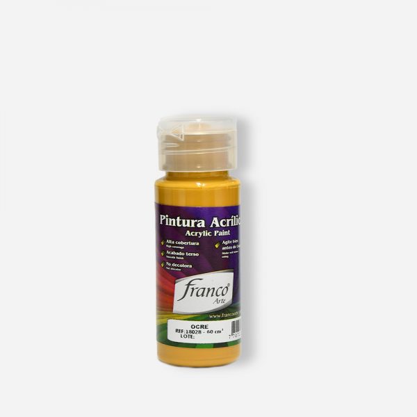 PINTURA ACRILICA 60 ML. 028 OCRE FRANCO ARTE