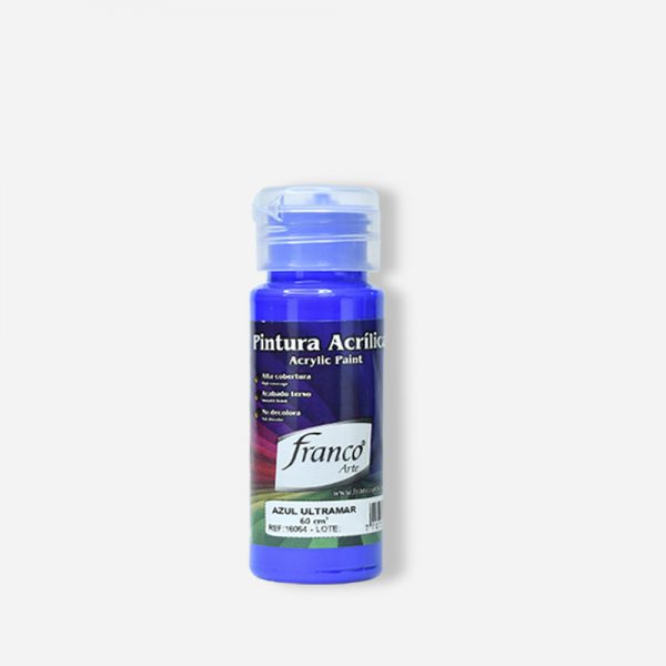 PINTURA ACRILICA 60 ML. 064 AZUL ULTRAMAR FRANCO ARTE