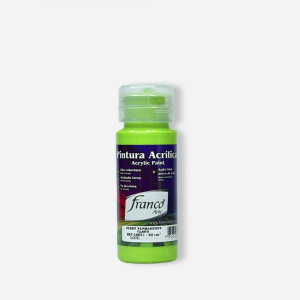 PINTURA ACRILICA 60 ML. 053 VERDE PERMANENTE CLARO FRANCO ARTE