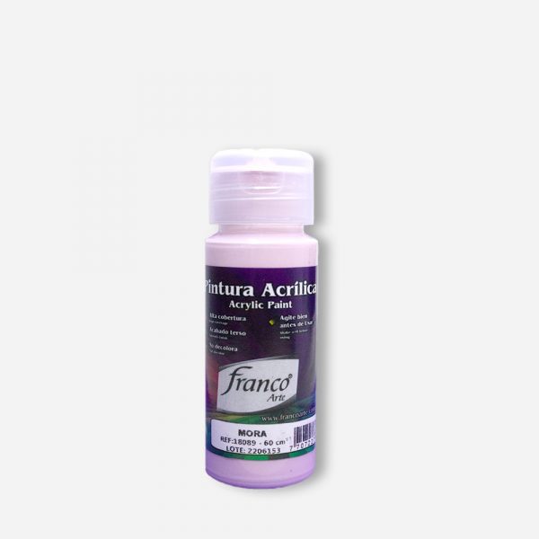 PINTURA ACRILICA 60 ML. 089 MORA FRANCO ARTE