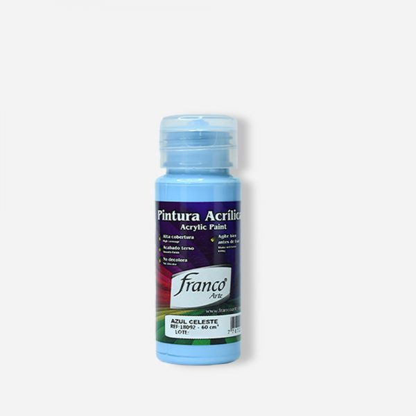 PINTURA ACRILICA 60 ML. 092 AZUL CELESTE FRANCO ARTE