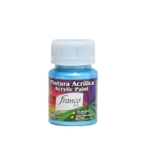 PINTURA ACRILICA 30ML AZUL CLARO METALIZADO