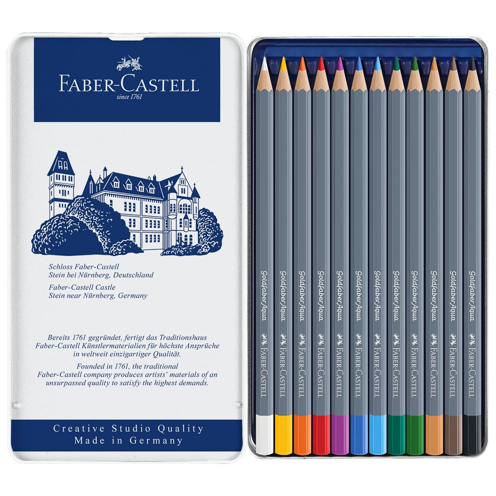 CRAYON DE MADERA FABER CASTELL GOLDFABER 114612 12 COL ACUARELABLES