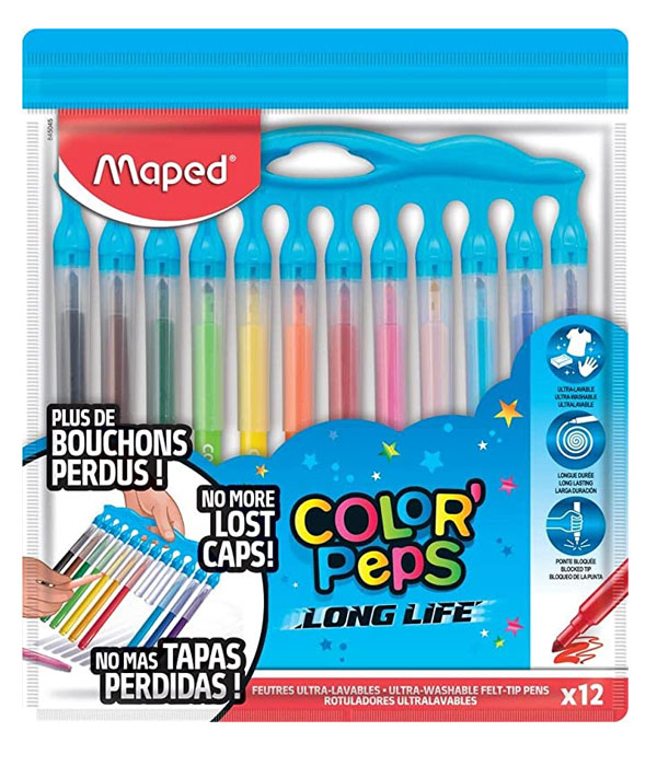 MARCADOR EN ESTUCHE MAPED 845045 LONG LIFE INNOVATION 12 COLORES