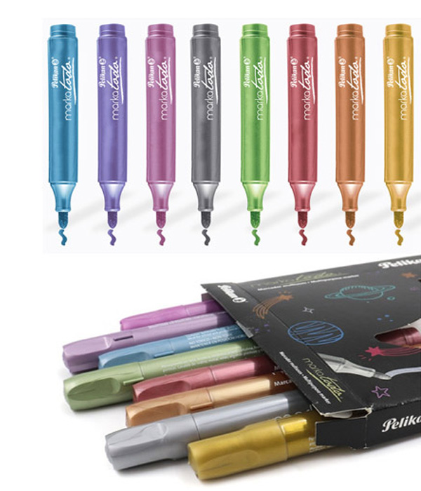 MARCADOR EN ESTUCHE PELIKAN 30262200 METALICOS MARKATODO 8 COLORES