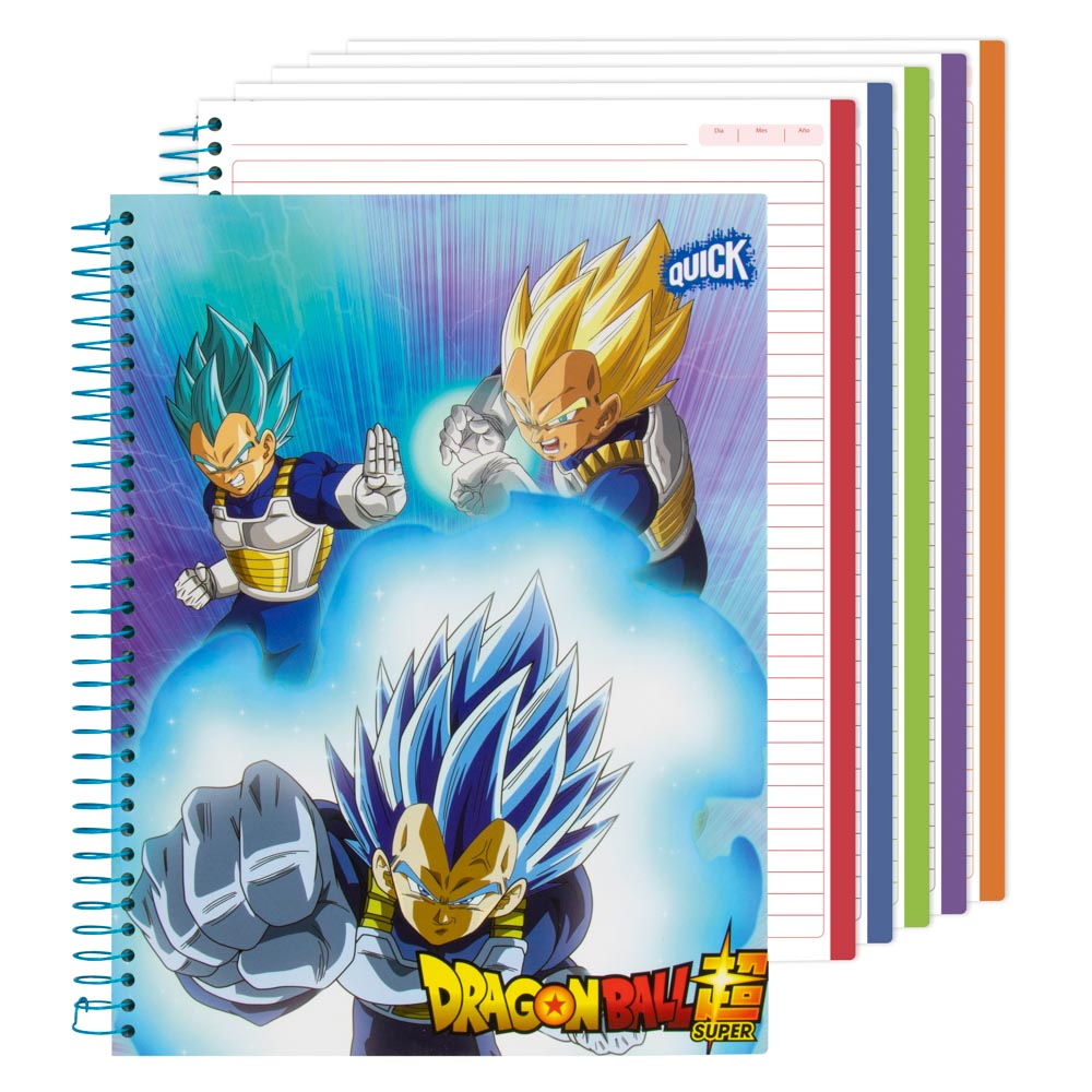 CUADERNO C/ESPIRAL QUICK 150H T/DURA DRAGON BALL