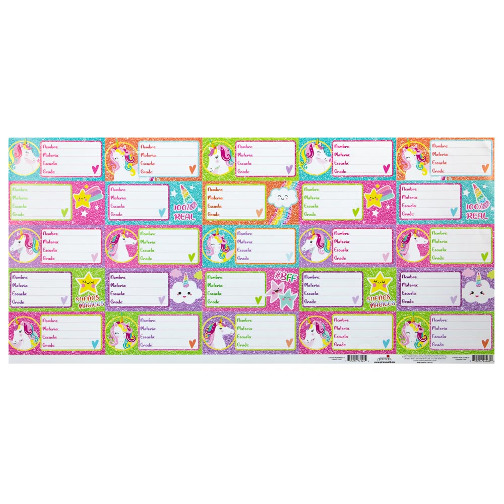 STICKERS GRANMARK 146-701 UNICORNIO GLITTER