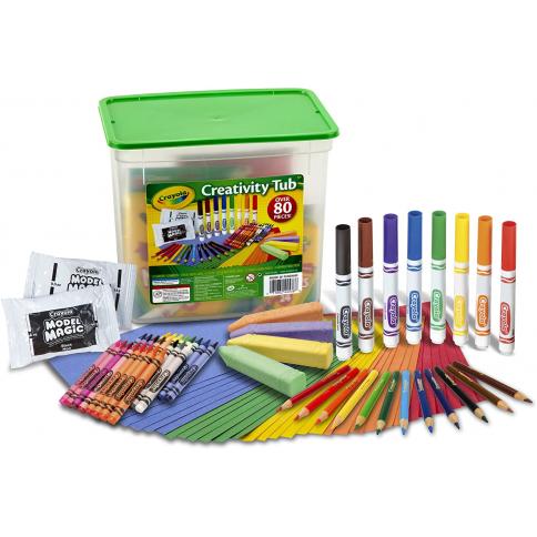 CAJA PLASTICA CREATIVA CRAYOLA 80 PIEZAS