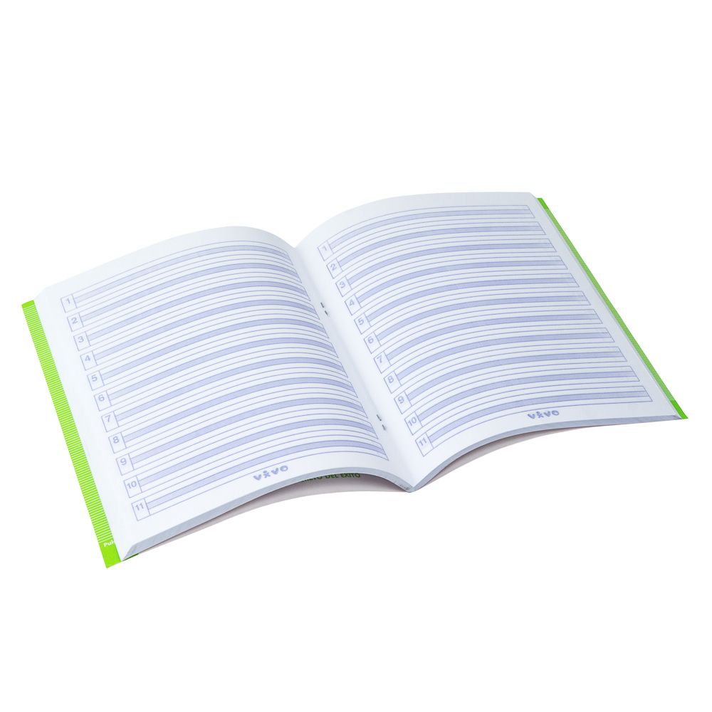 CUADERNO ENGRAPADO VIVO 80H. 239978 DOBLE LINEA